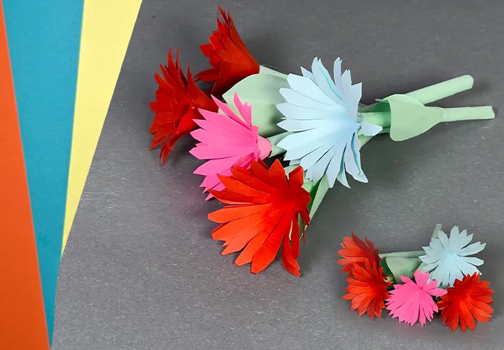 Paper flowers for Valentine's Day: DIY instructions