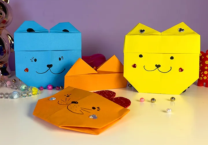 Origami cat envelope: Instructions with video, photos, and description