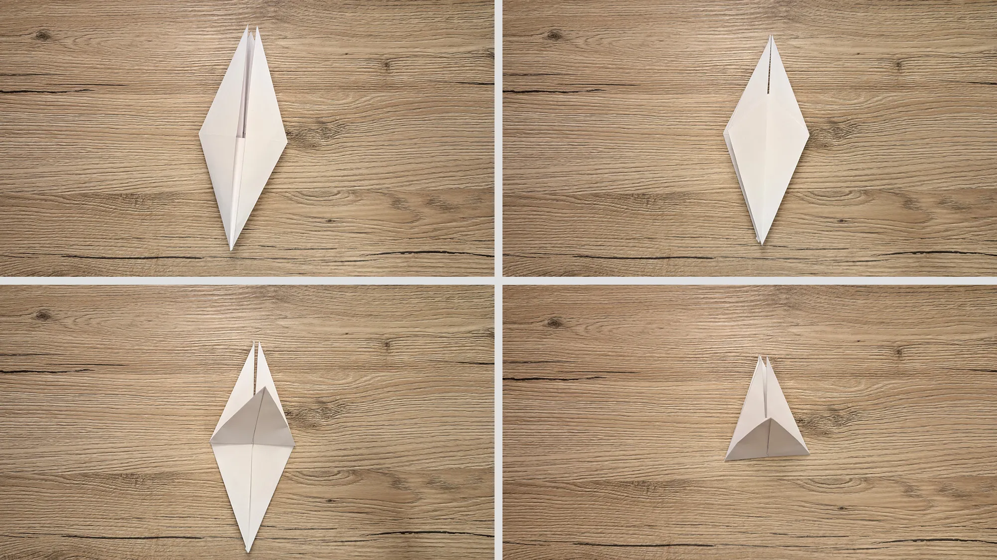 Origami spinning top: Step-by-step instructions with photos and description. The picture 4