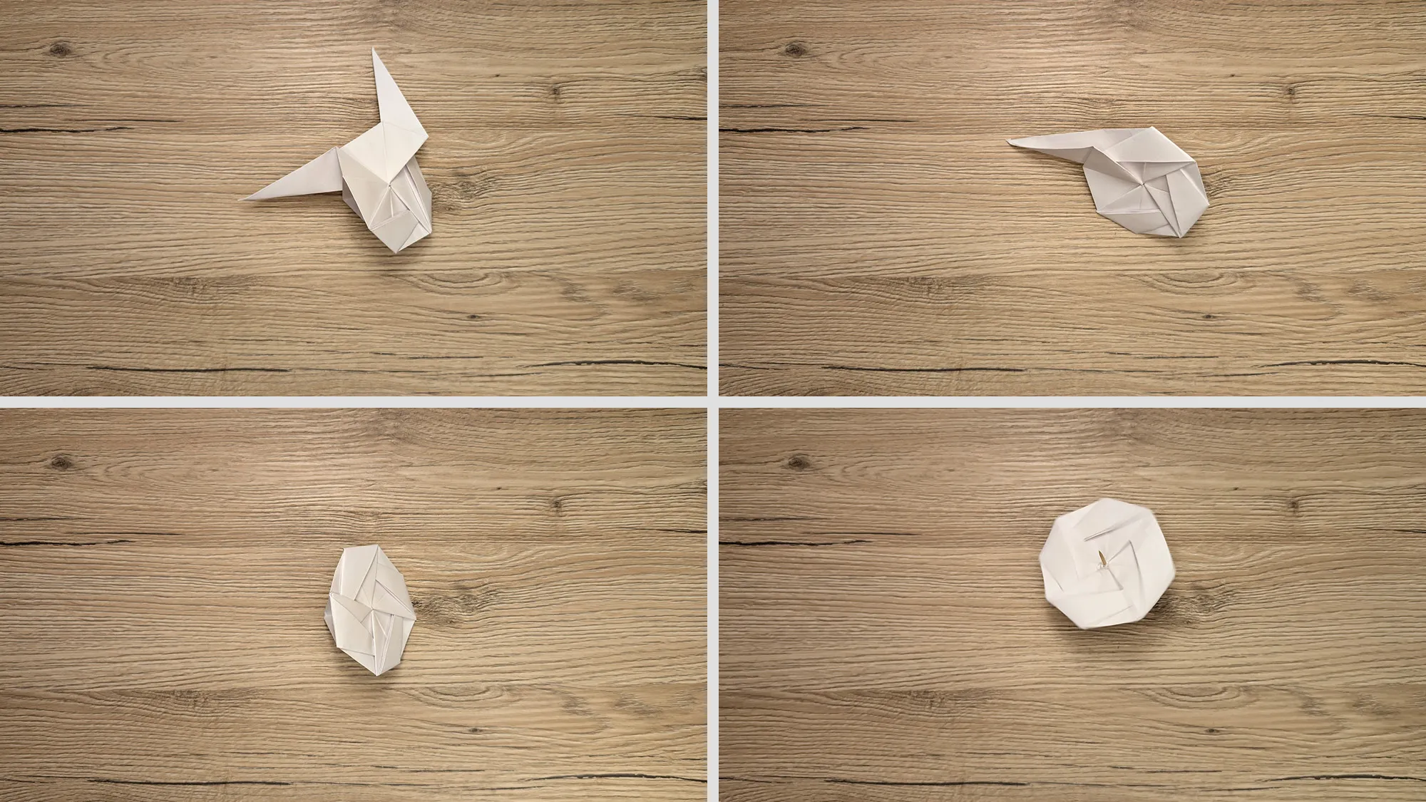 Origami spinning top: Step-by-step instructions with photos and description. The picture 7