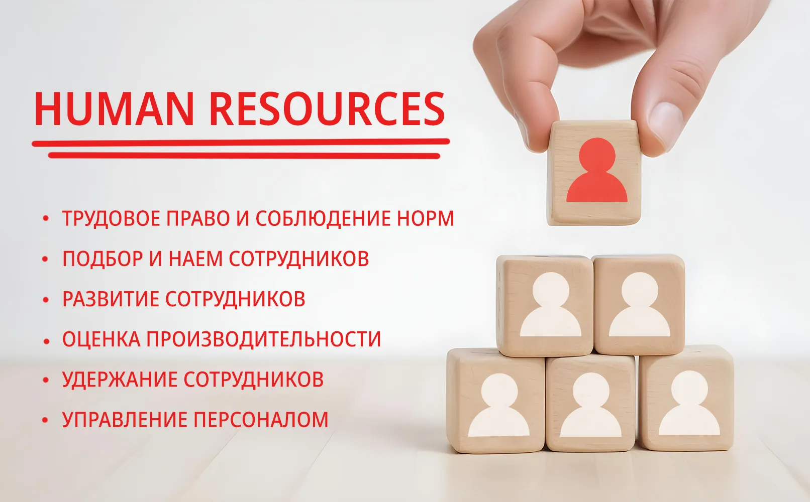 Какие задачи входят в Human Resources?