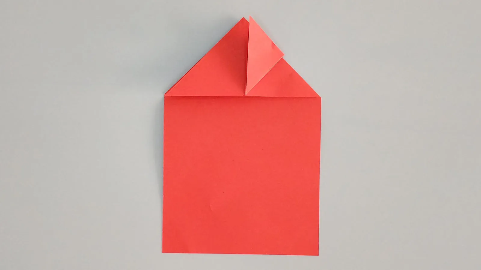 Złóż serce origami z papieru, krok 10