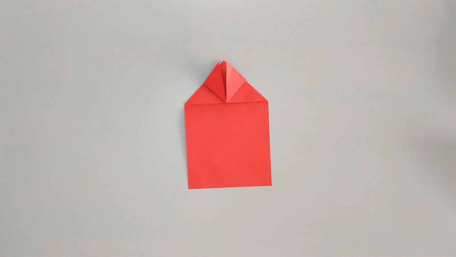 Kağıttan origami kalp katlama adım 11