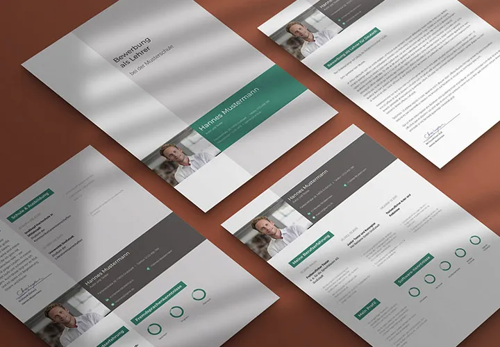 Grabador: plantilla para una solicitud con curriculum vitae.