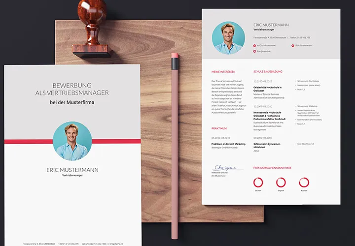 Maskenbildner: Vorlage für eine Bewerbung mit Lebenslauf