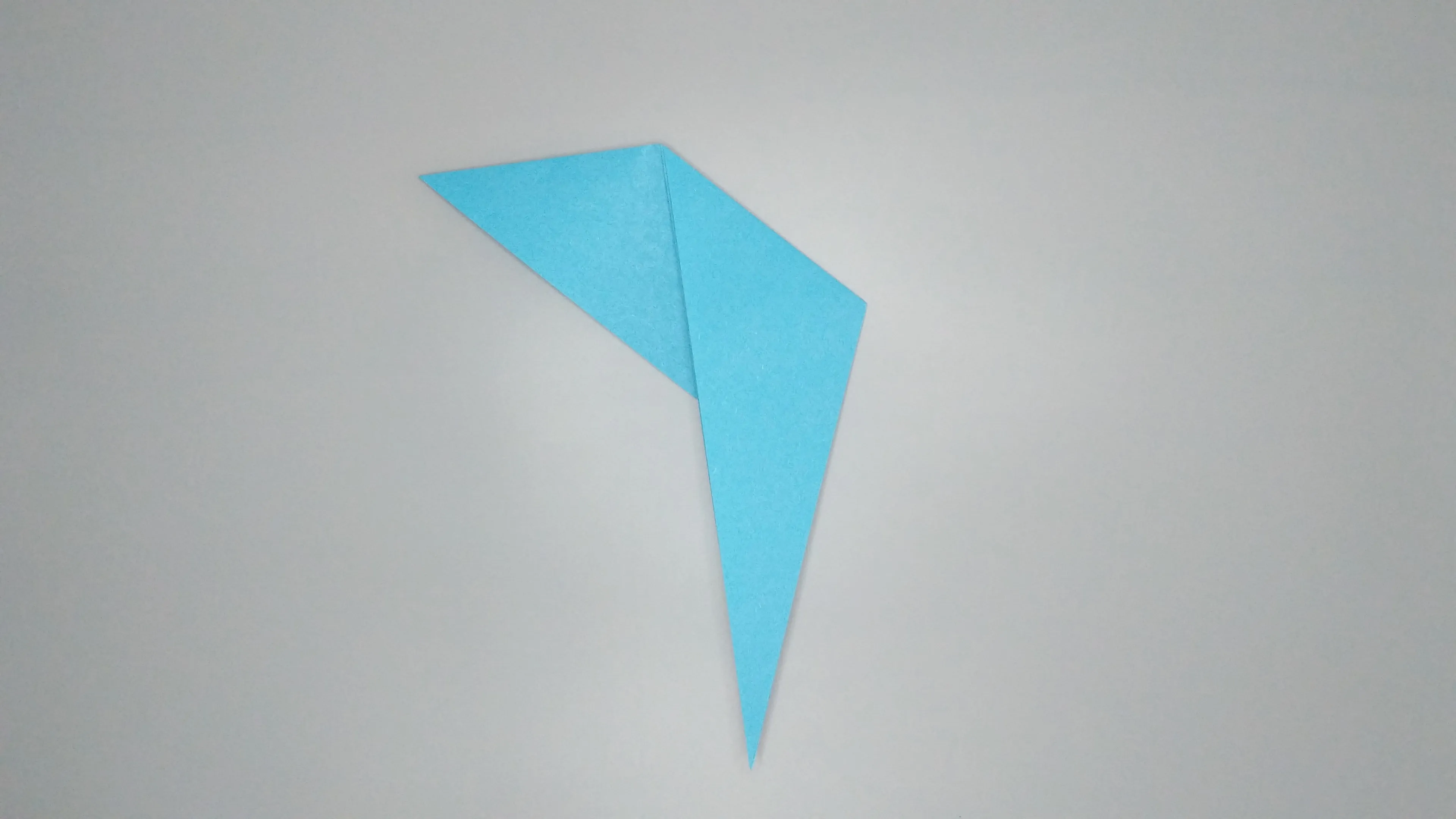 Instrucciones con fotos para doblar un cisne de origami. Paso № 7