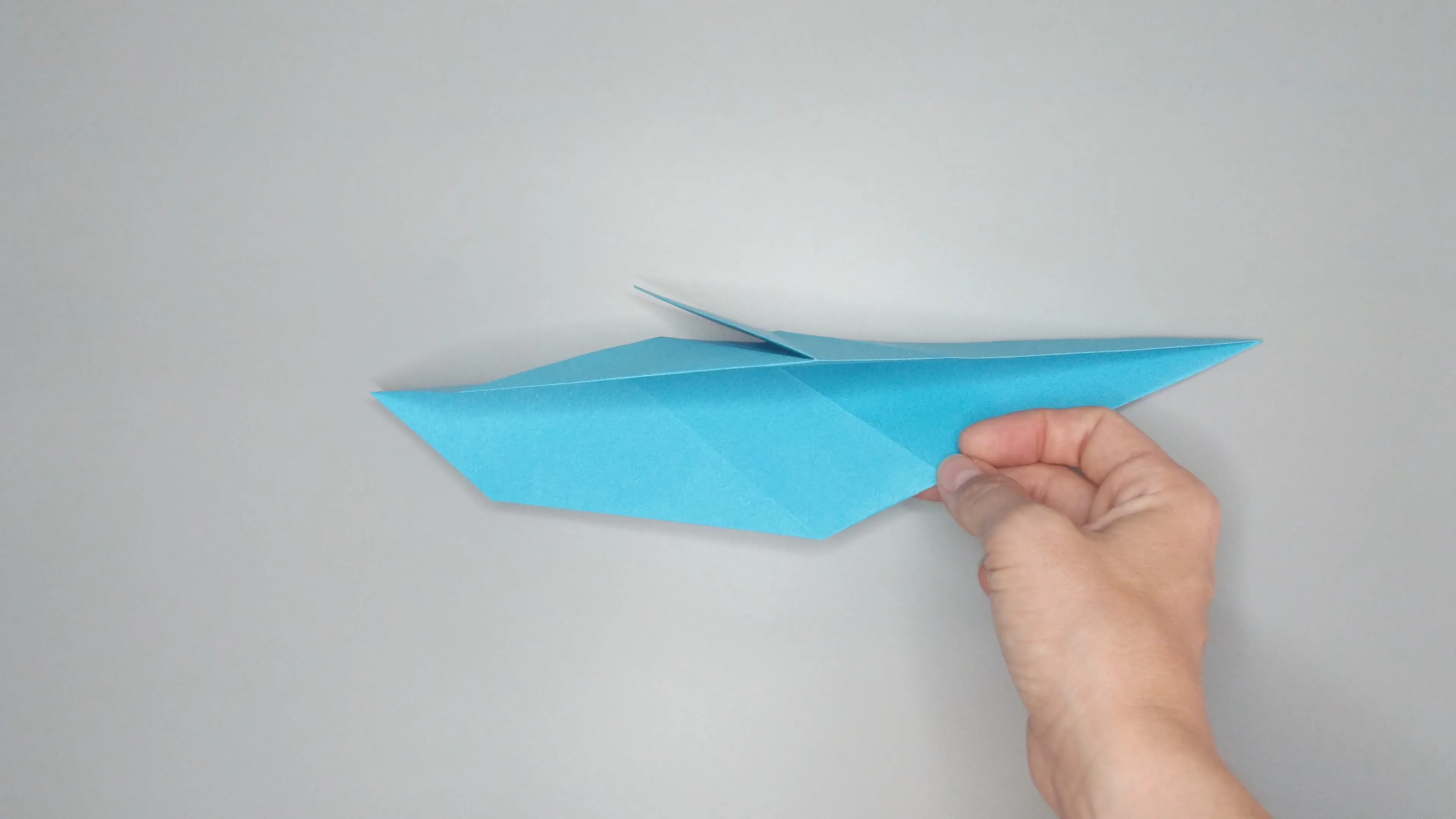 Instructions with photos for folding an origami swan. Step № 17