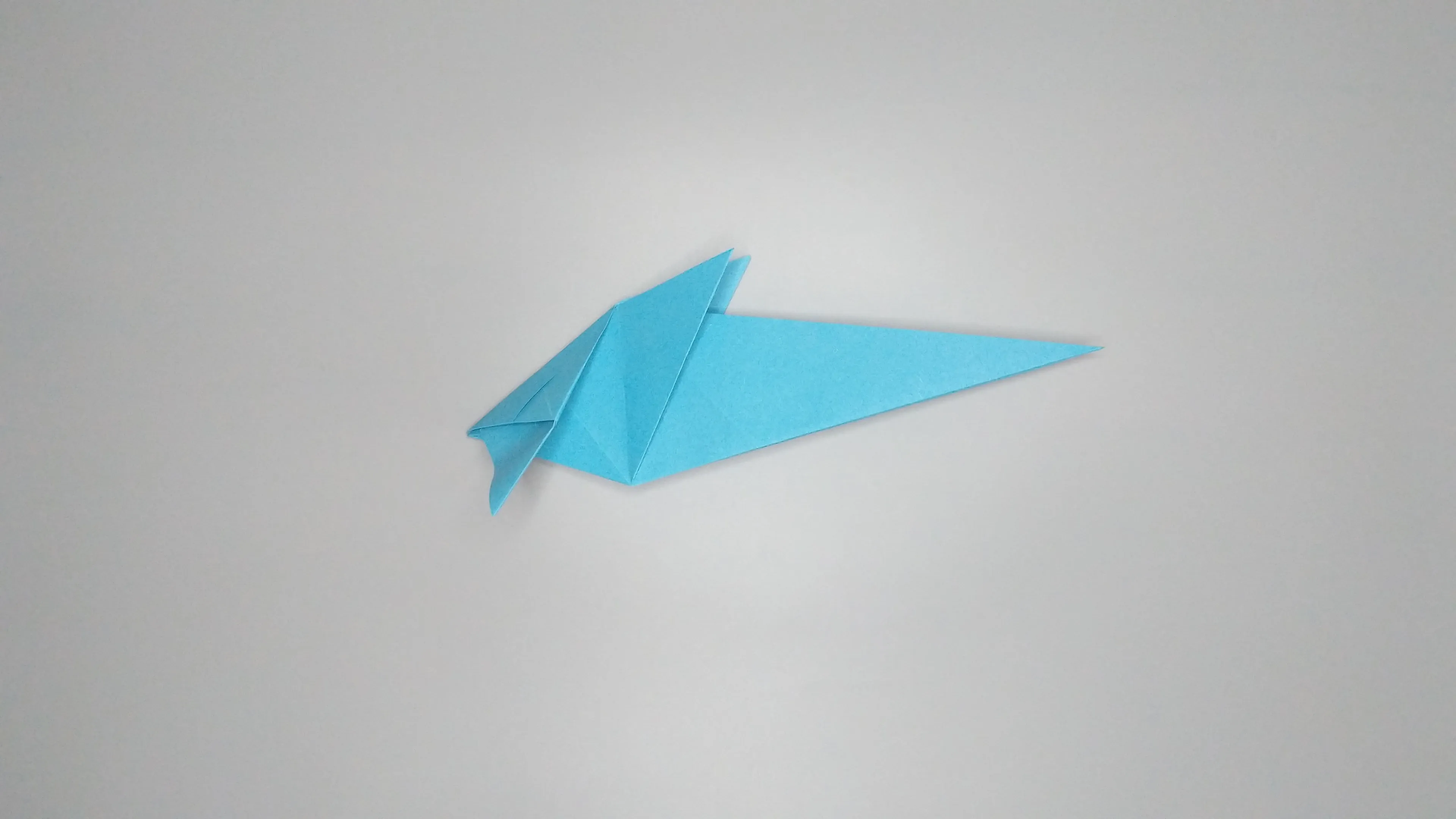 Instructions with photos for folding an origami swan. Step № 22