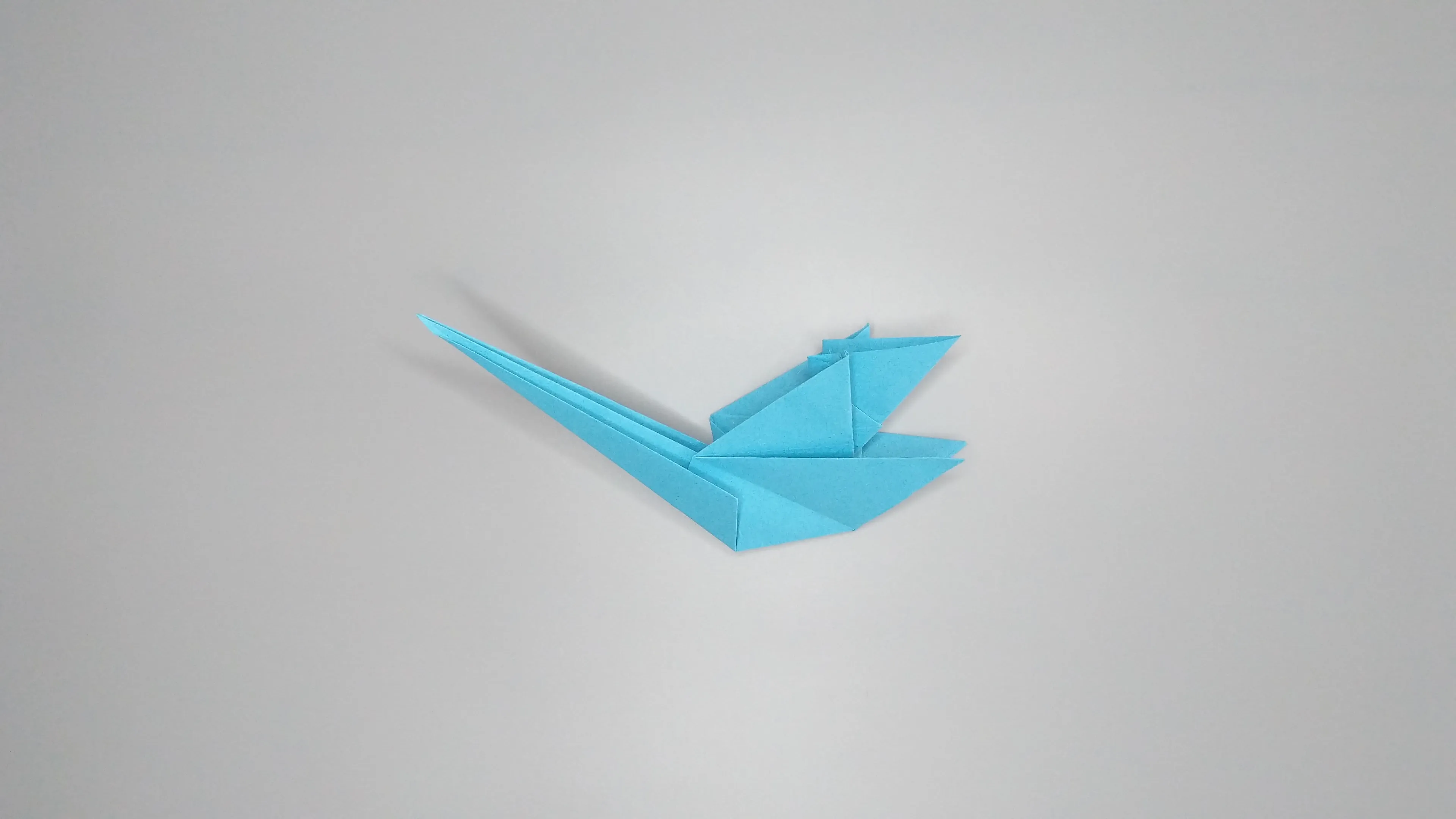 Instructions with photos for folding an origami swan. Step № 35