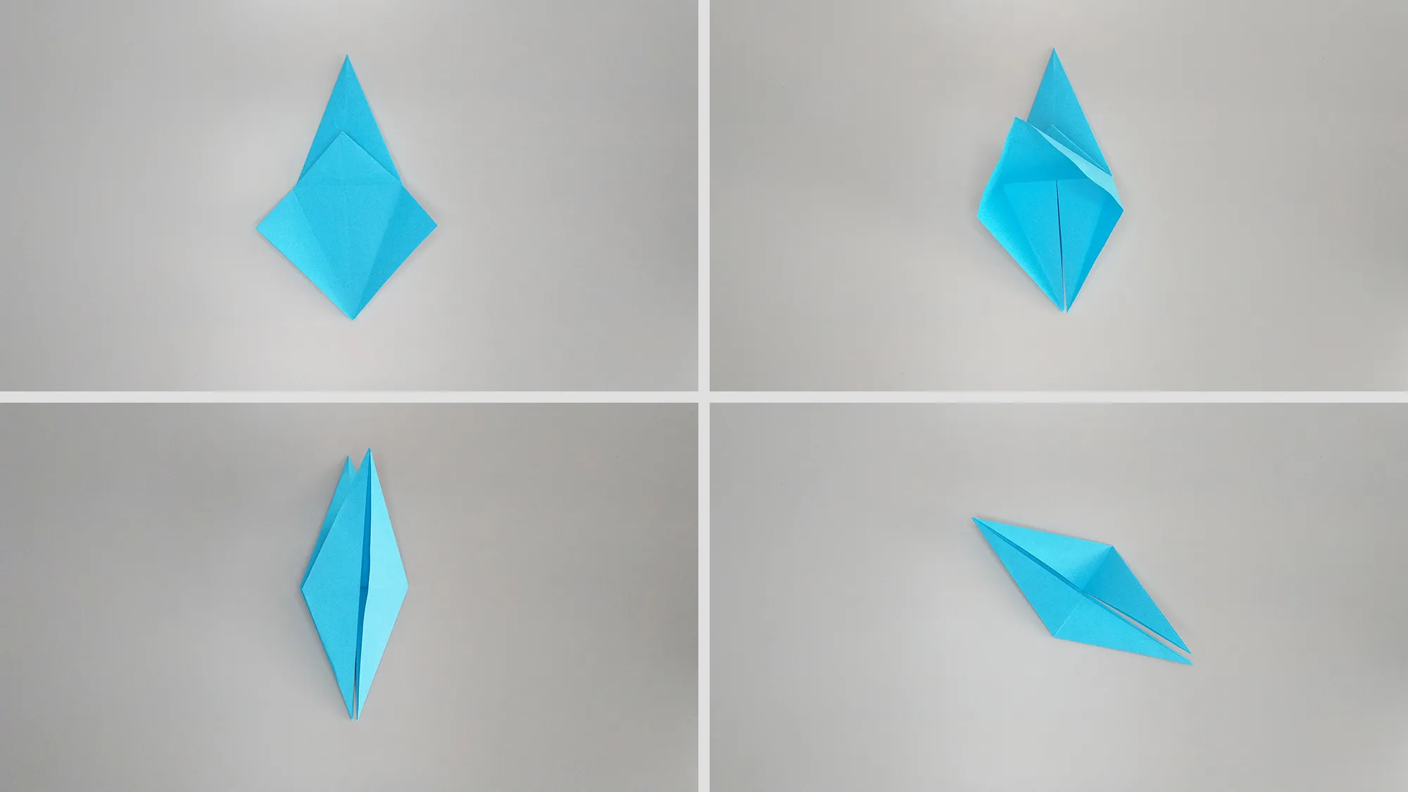 Het vouwen van een origami-kraanvogel van papier. Afbeelding 7