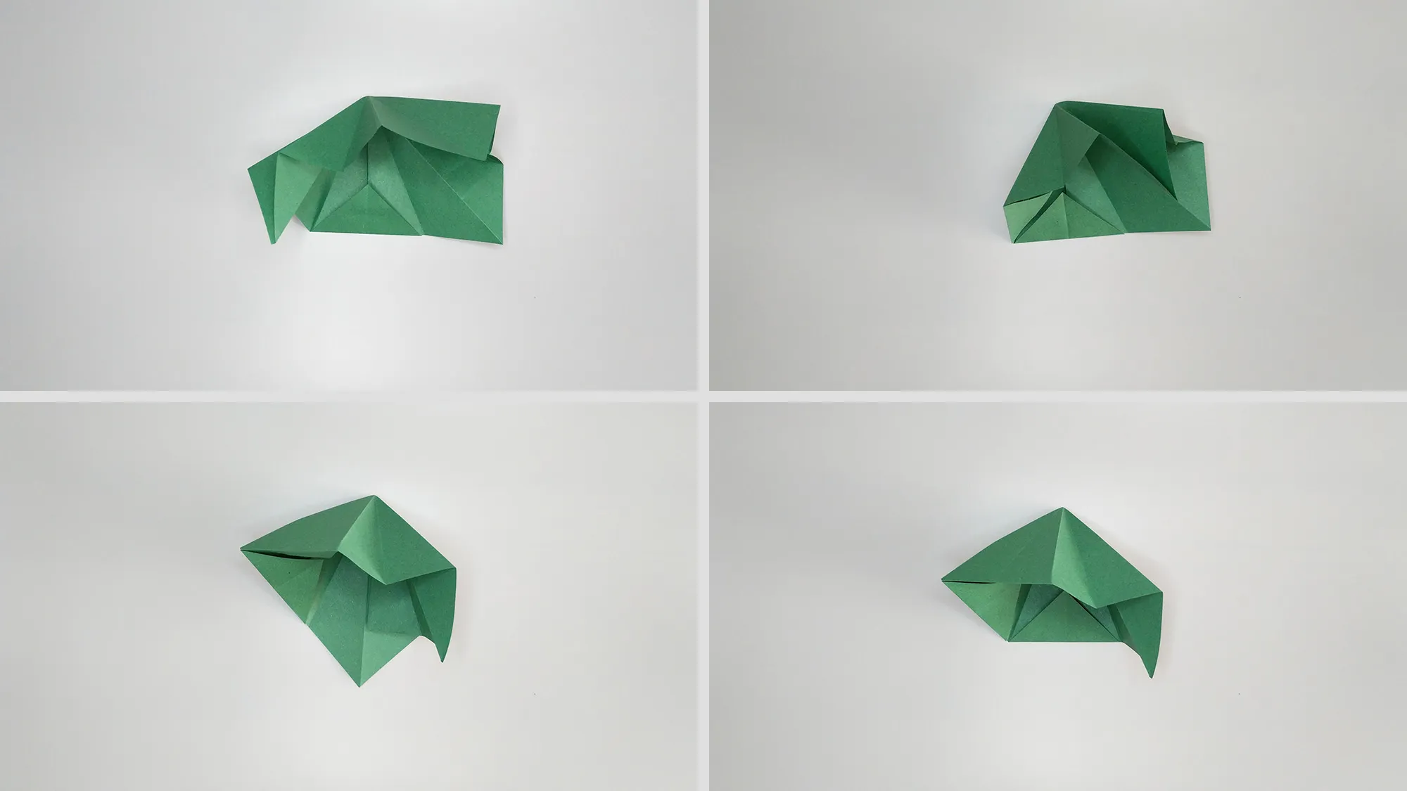 Origami, Christmas tree, Illustration 11