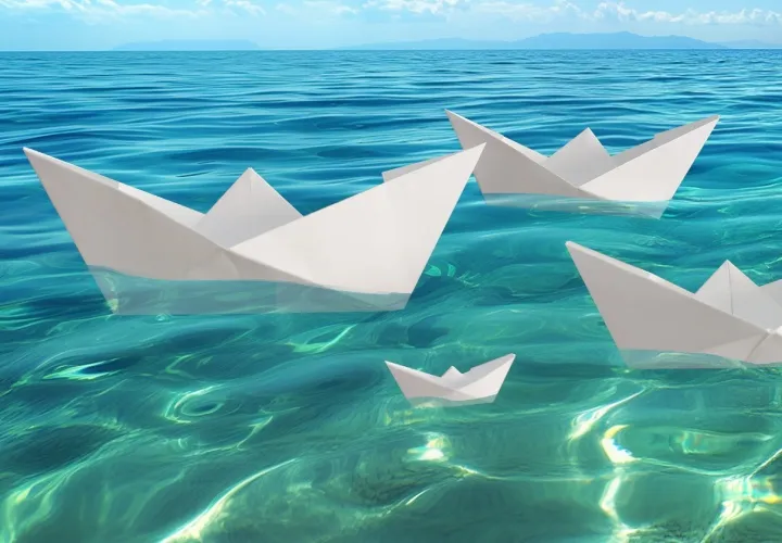 Fold paper ship - Origami boat