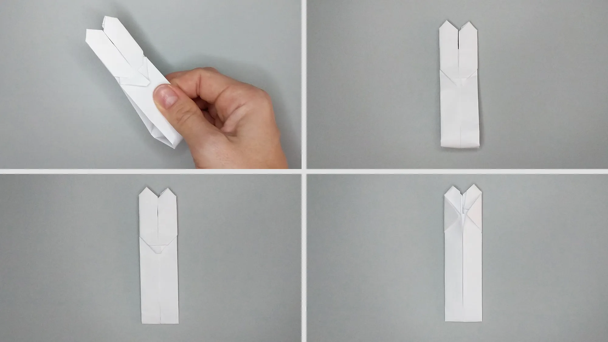 Iepure origami: Instrucțiuni pas cu pas. Pasul 10