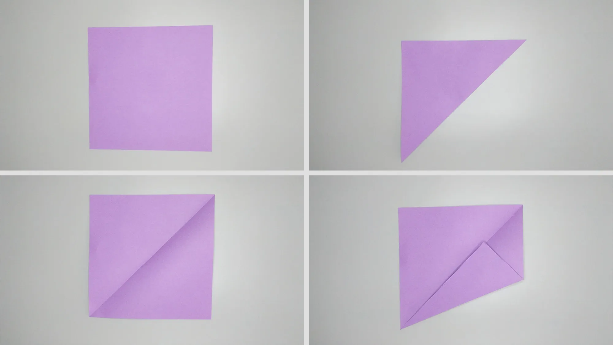 Make an origami cat - instructions. Step 1