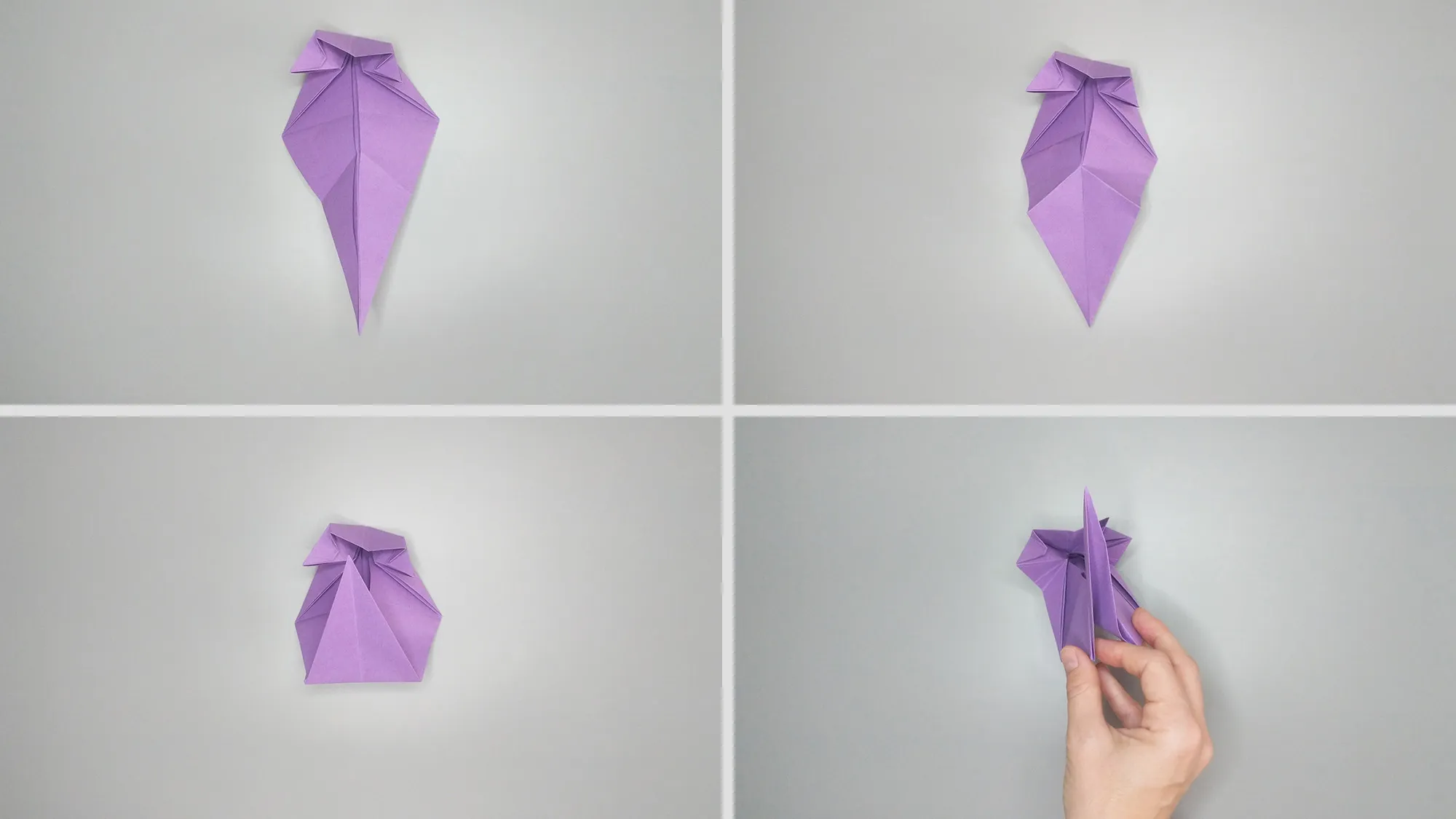 Hacer un gato de origami - Instrucciones. Paso 10