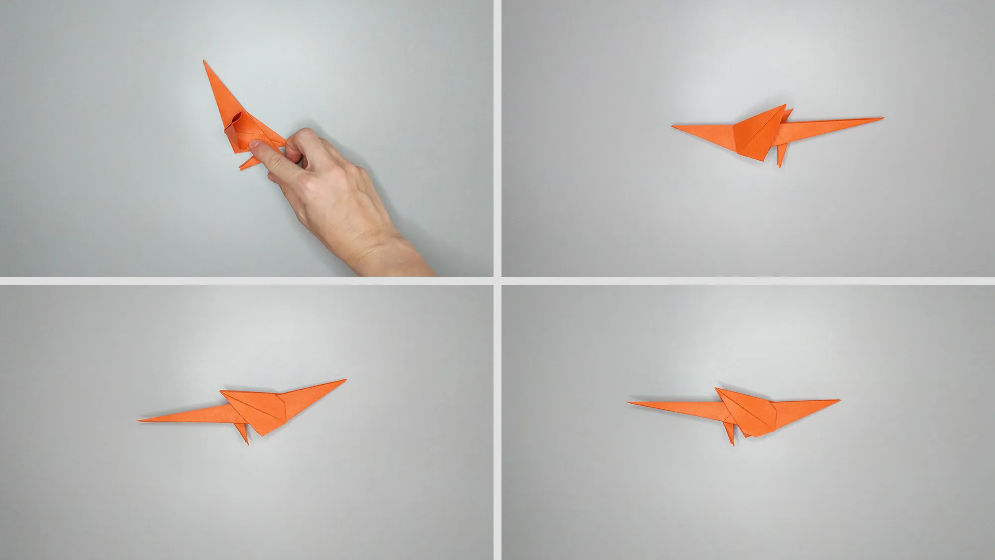 Make a paper bird - Origami guide for a parrot. Step 18