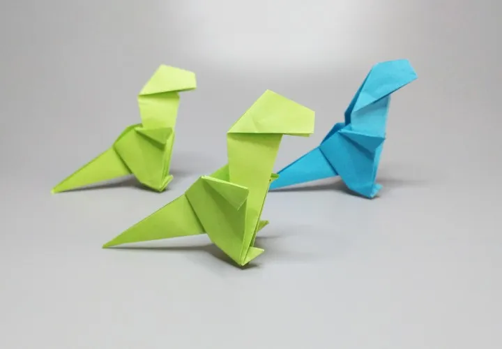 Origami dinosaurused: Juhend T-Rexi voltimiseks