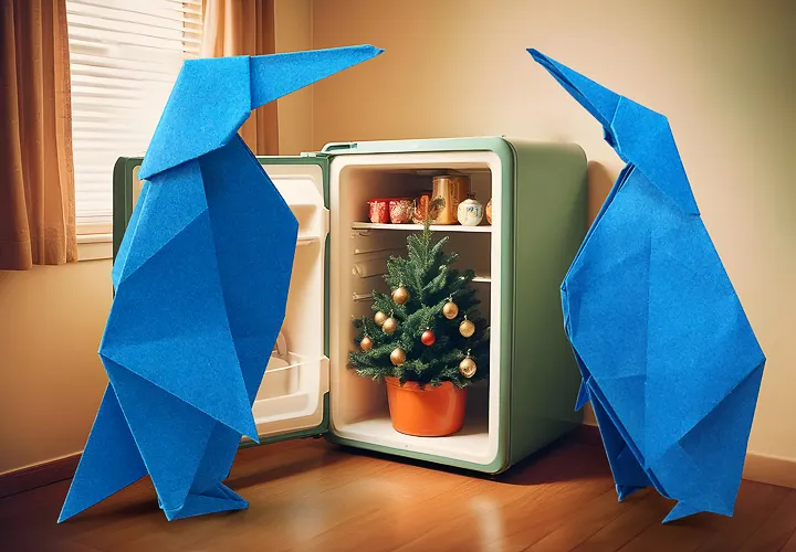 Lihtsalt voltigeerige paberist pingviin: origami juhend