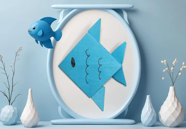 Origami ikan yang mudah dilipat untuk anak-anak mulai usia 6 tahun