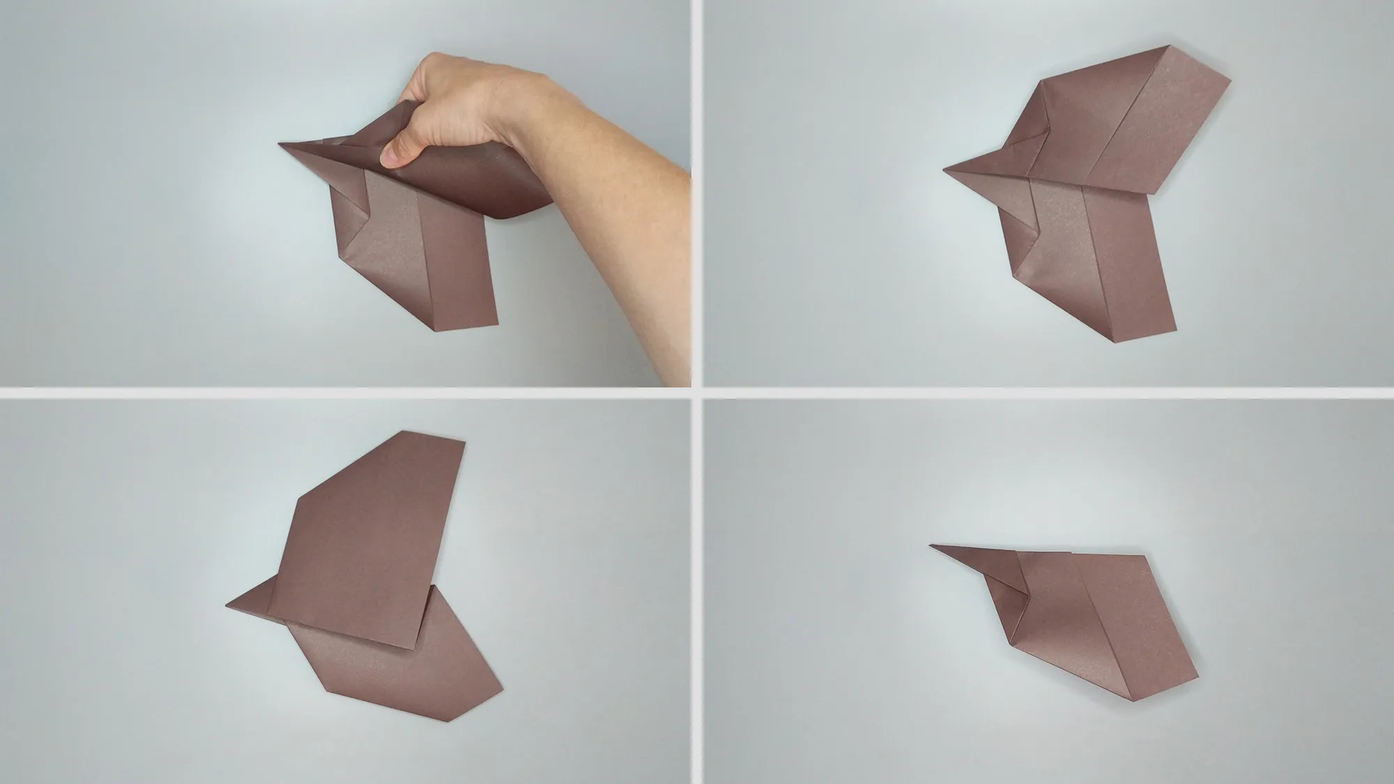 Instrukcja origami samolotu sokoliego. Krok 3