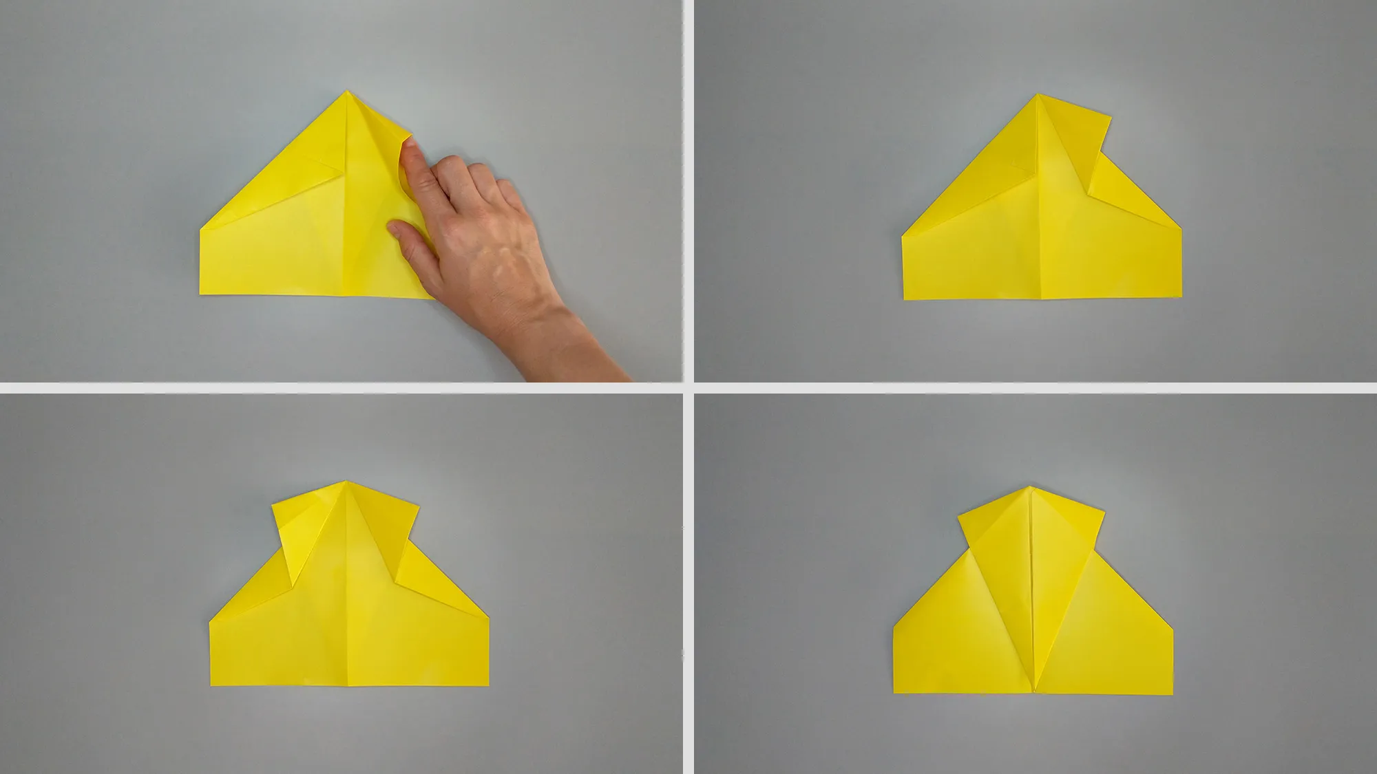 Origami airplane Northrop YF-17 Cobra: Step 4 Origami airplane Northrop YF-17 Cobra: Step 4