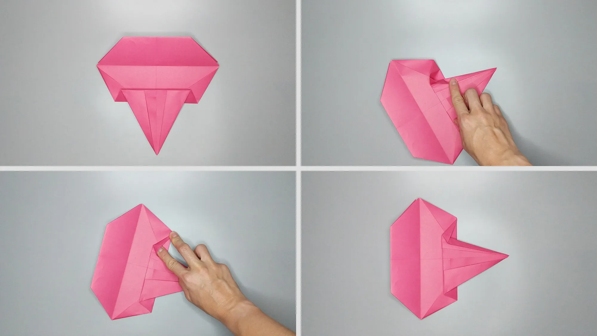 Origami pesawat ruang: Langkah 5