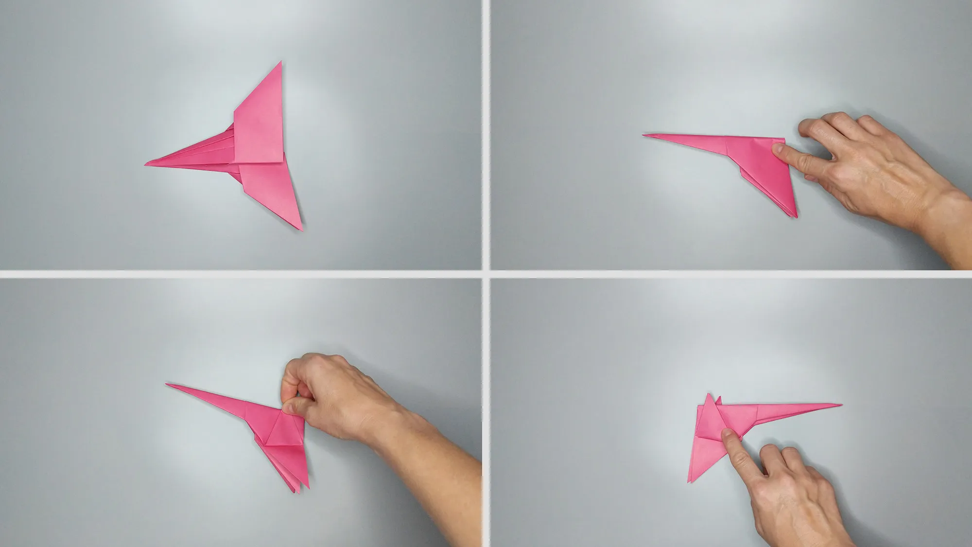 Pesawat ruang origami: Langkah 8