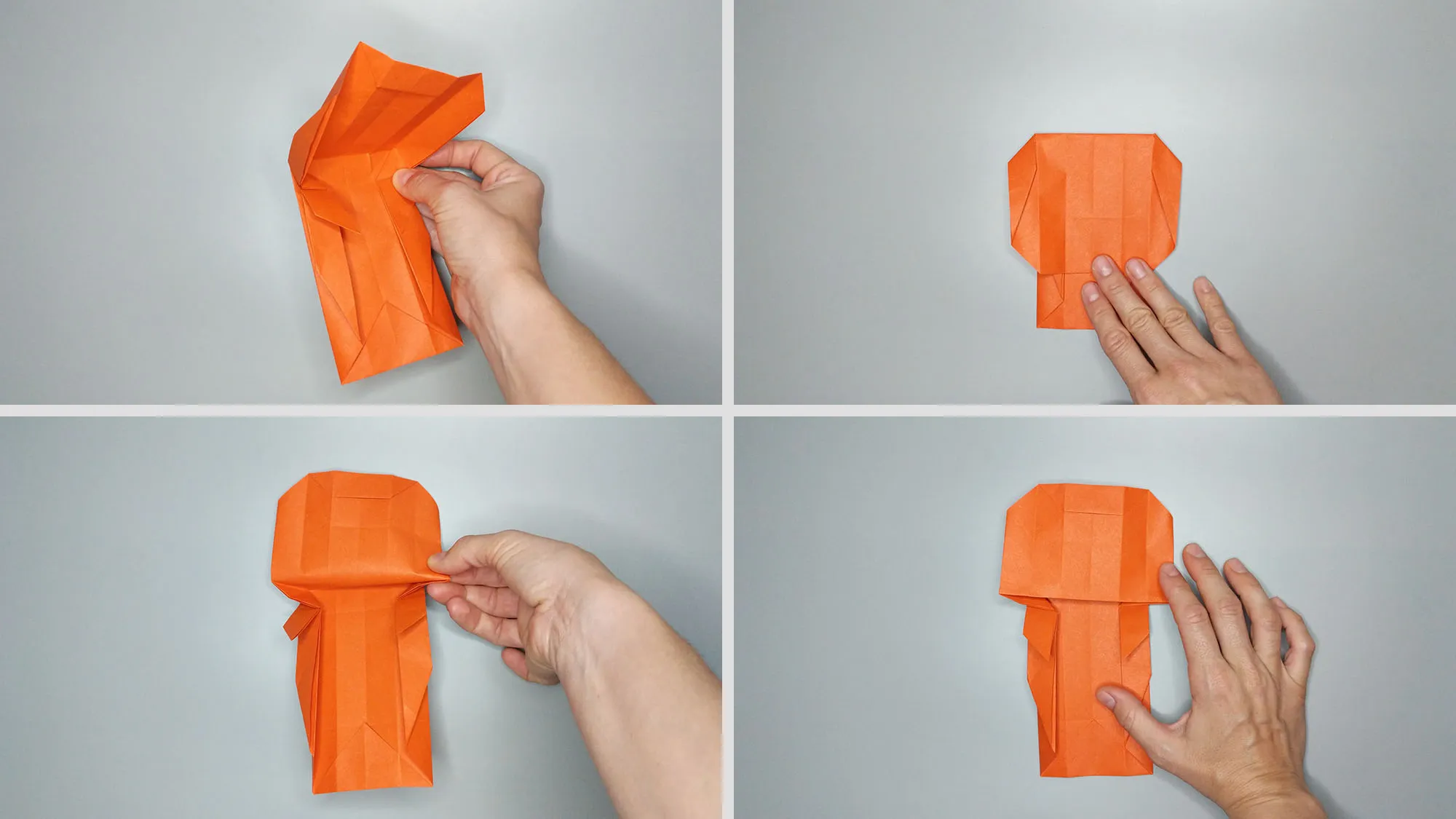 Origami squirrel: Step 13