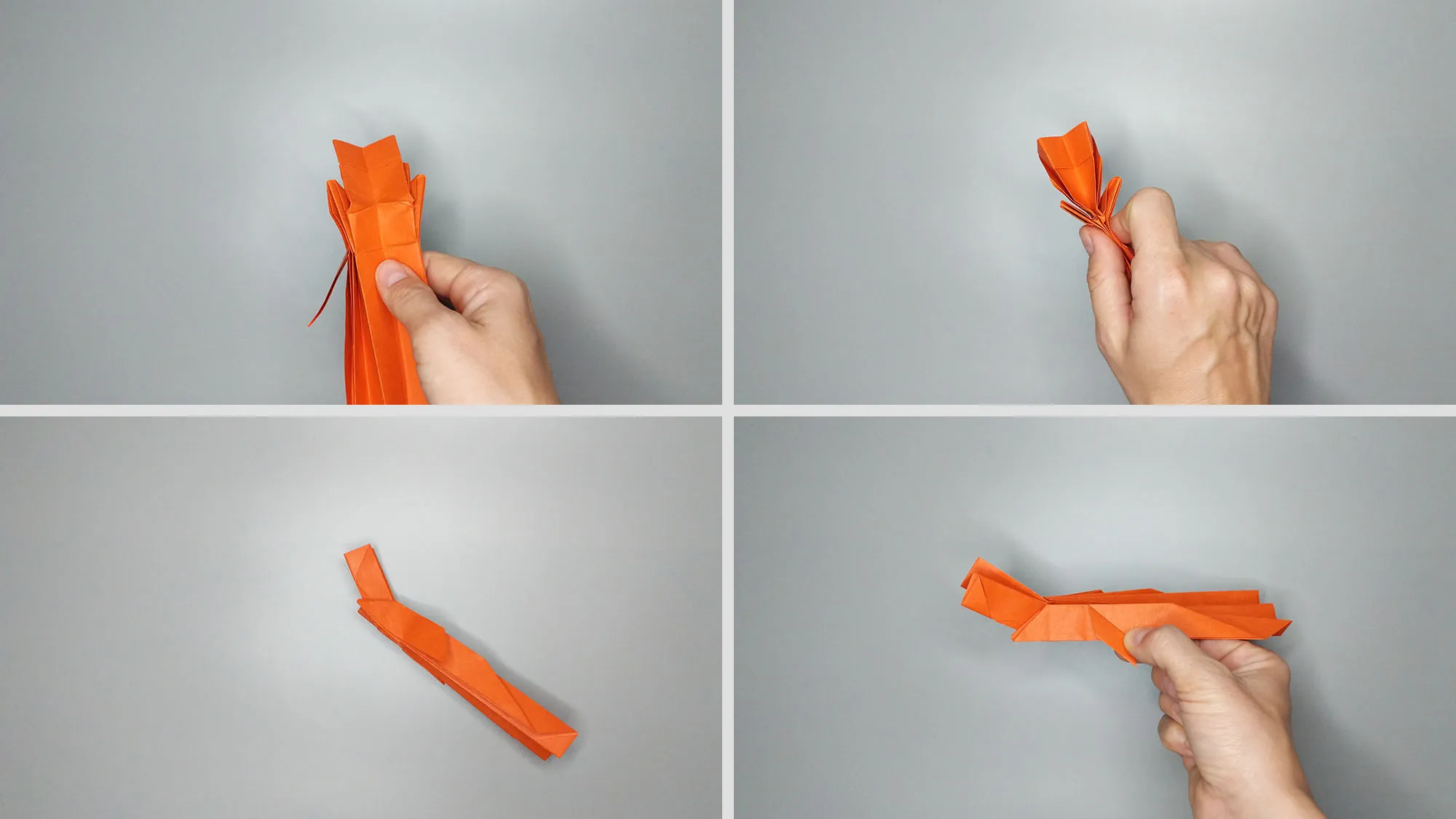 Origami squirrel: Step 18