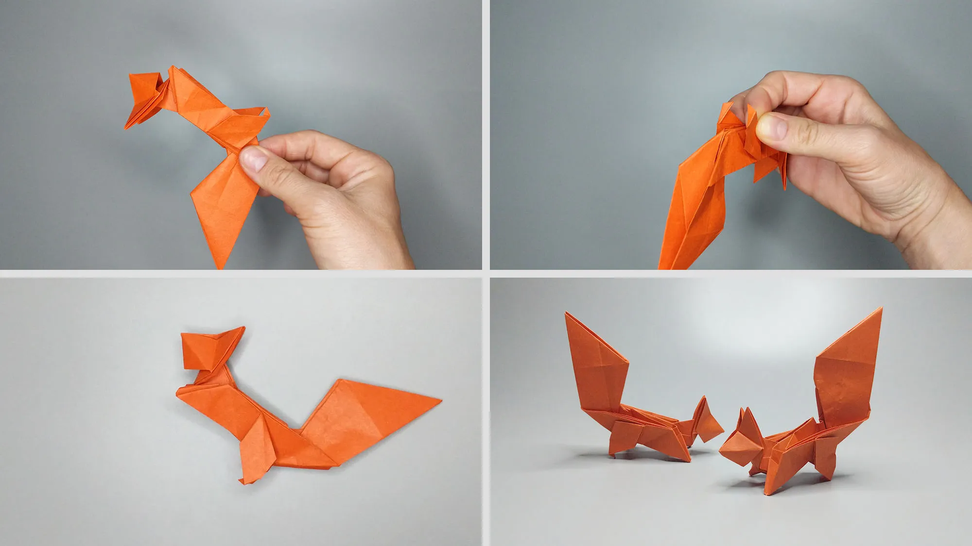 Origami squirrel: Step 27