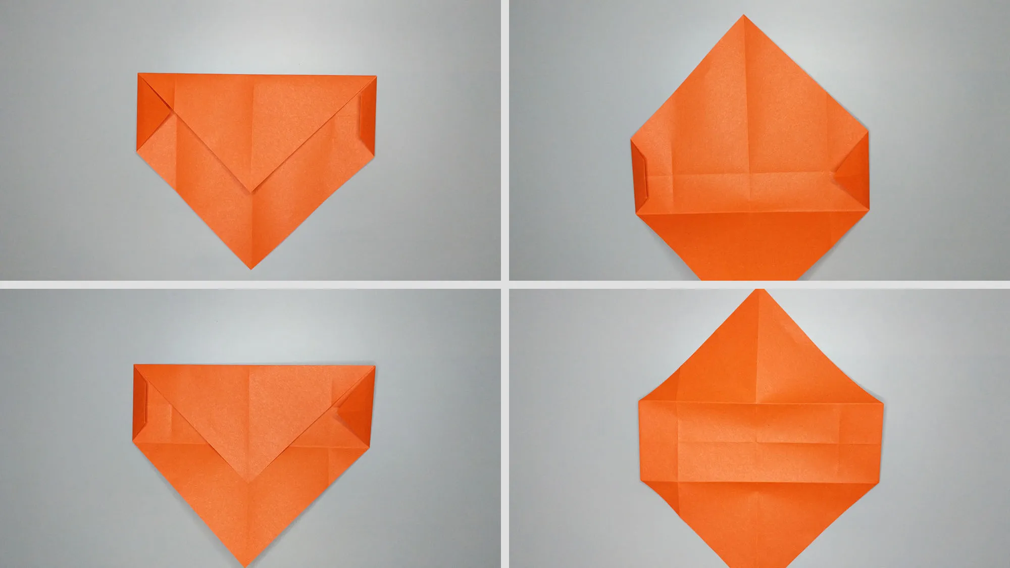 Origami voverė: 5 žingsnis