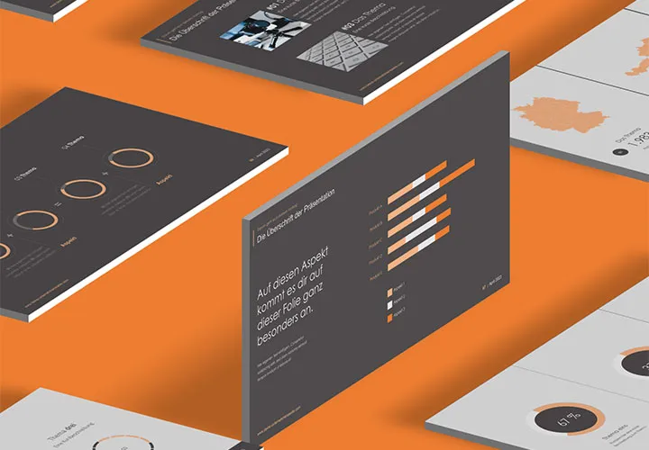 135 modèles pour PowerPoint, Keynote et Google Slides avec un aspect confiant et minimaliste "Simplex".