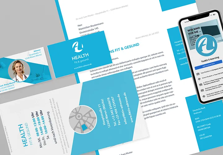 "Health" - Design templates for doctors, dentists and the healthcare sector