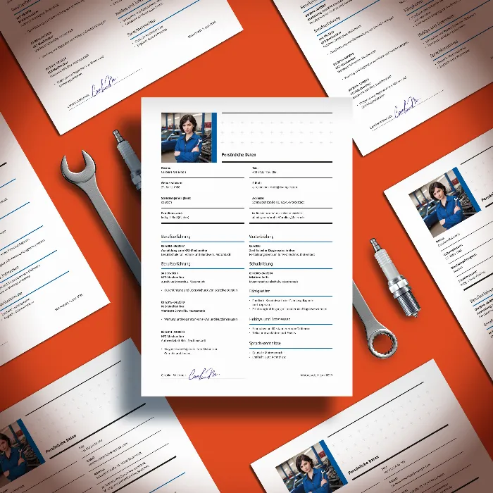 Resume Auto Mechanic - one-page template for Word