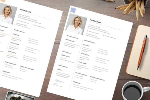 One-sided resume template for the application as retail salesman, retail saleswoman, editable in Word.