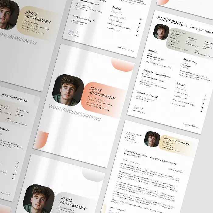 Vorlage Wohnungsbewerbung: Studenten & Auszubildende (Word & Co.)