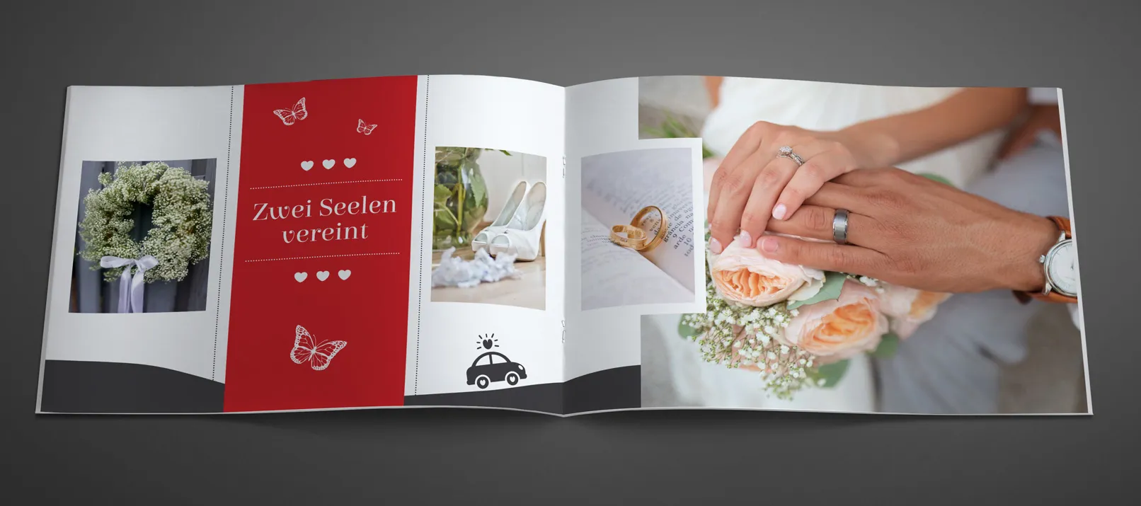 Insight into template 4 of the wedding photo albums