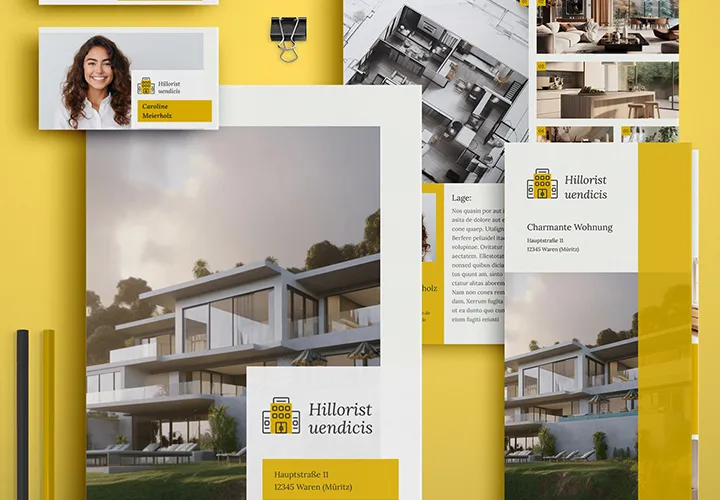 Real estate marketing: High-quality corporate design templates