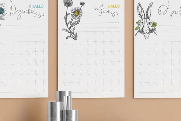 Cada página abre nuevas posibilidades: crea un calendario de pared personalizado para 2025.