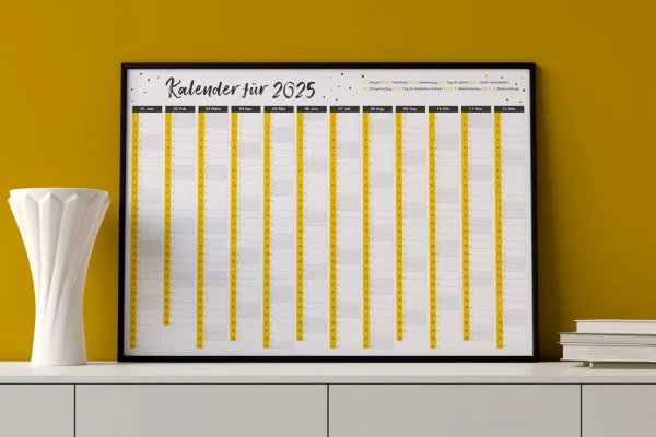 Maximum overview - use the annual planner in your home office, for example.