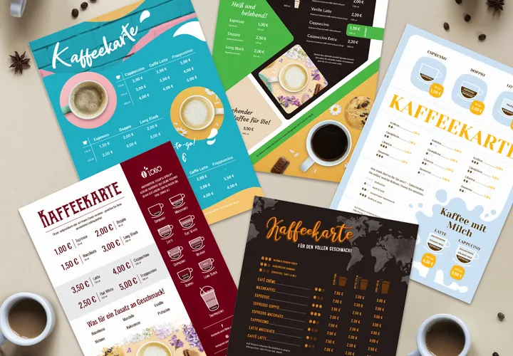 Crear tarjetas de café: plantillas para InDesign, Photoshop y Word