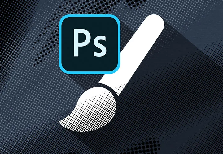 180 пензлів для ефектів півтонового растру в Photoshop та Adobe Fresco.