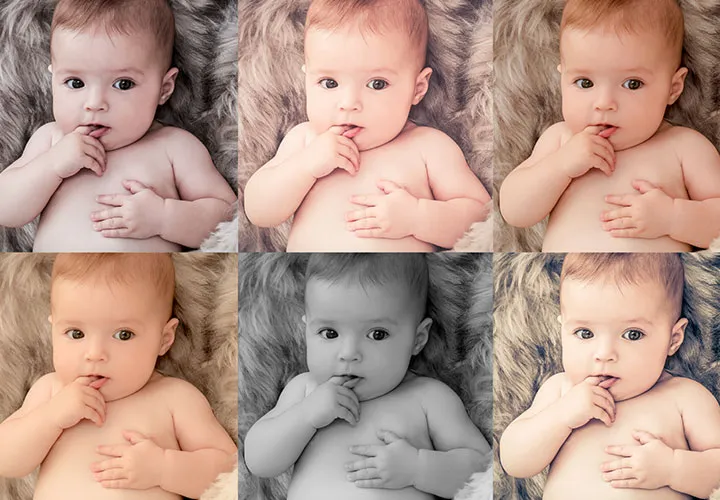 Drømmende børn: 40 Lightroom-presets til fortryllende babyfotos.