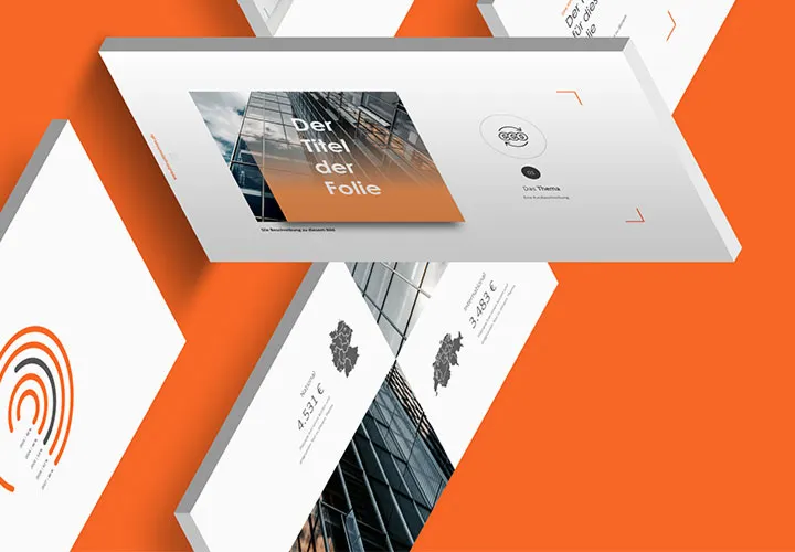 Templates for Google Presentations, PowerPoint and Keynote in the focused "MNML 2" design