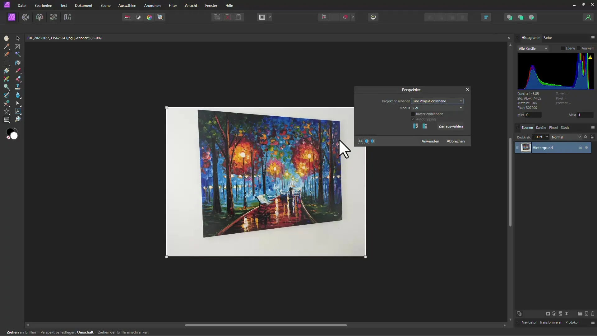 Professionals know: This is how you change the perspective of your photos in Affinity Photo