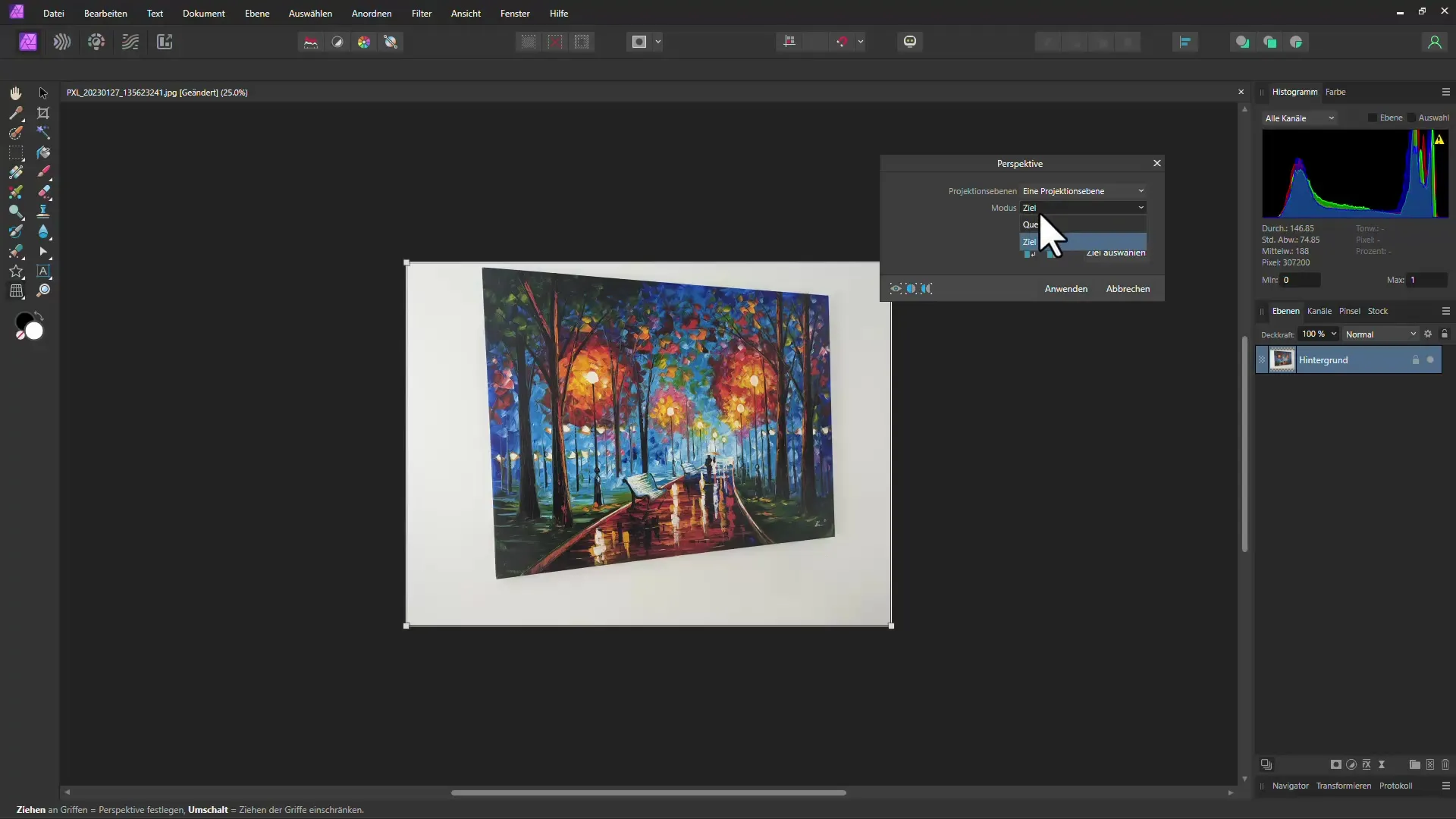 Professionals know: This is how you change the perspective of your photos in Affinity Photo