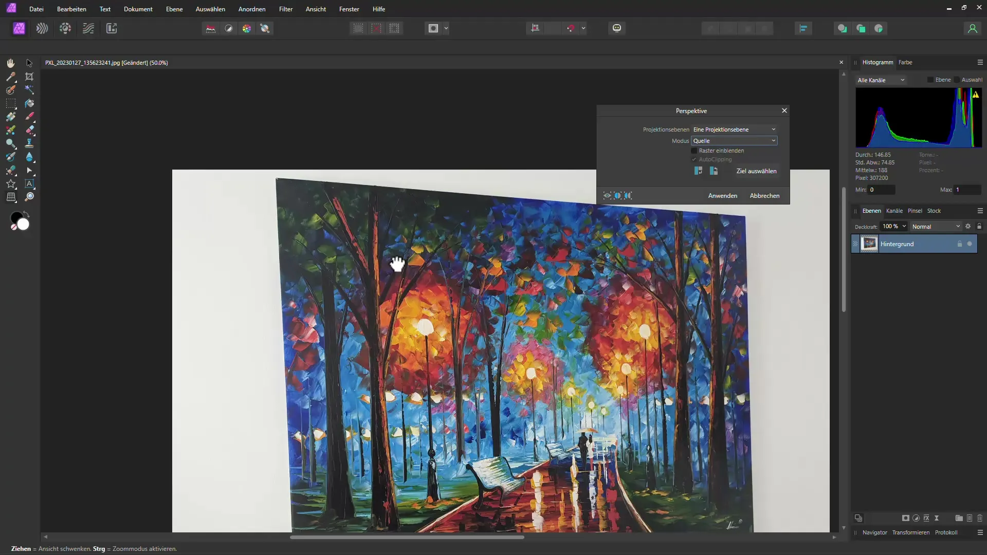 Professionals know: This is how you change the perspective of your photos in Affinity Photo