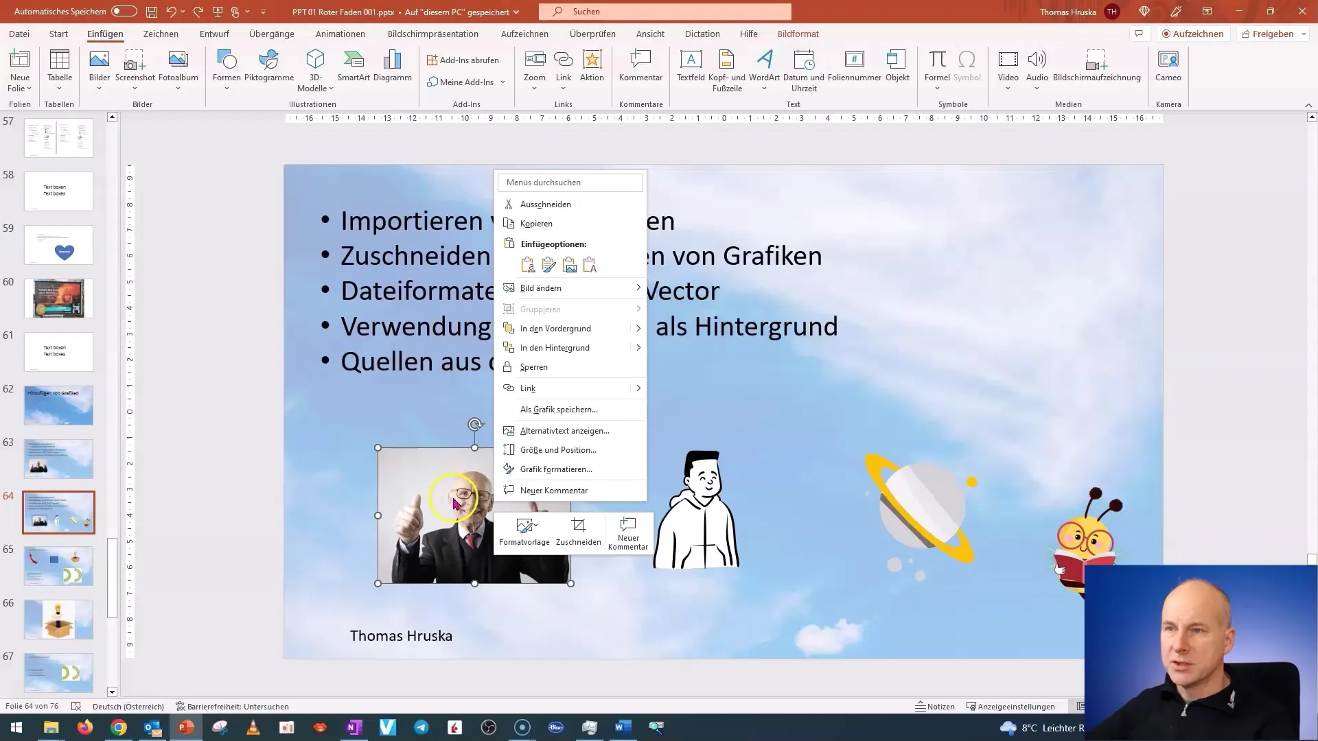 Kursus PowerPoint: Memasukkan dan mengedit gambar secara efektif