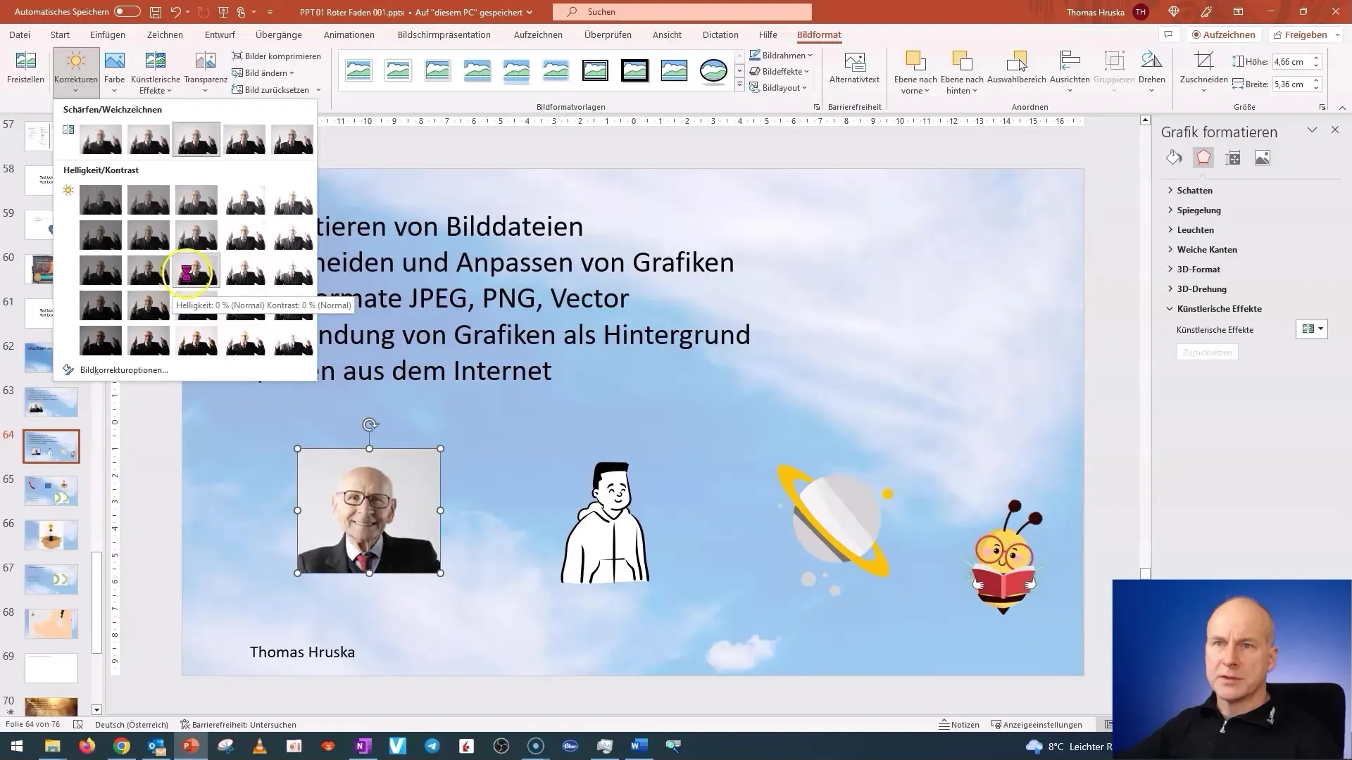 Kursus PowerPoint: Memasukkan dan mengedit gambar secara efektif