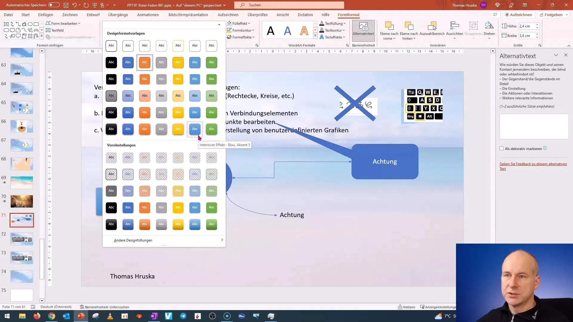 PowerPoint: Insert, format, and link graphics